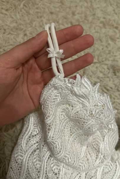 Biały gorset made in Italy 36