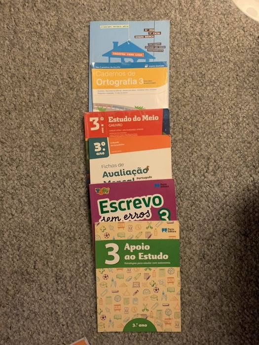 6 livros de apoio ao estudo - 3.º Ano