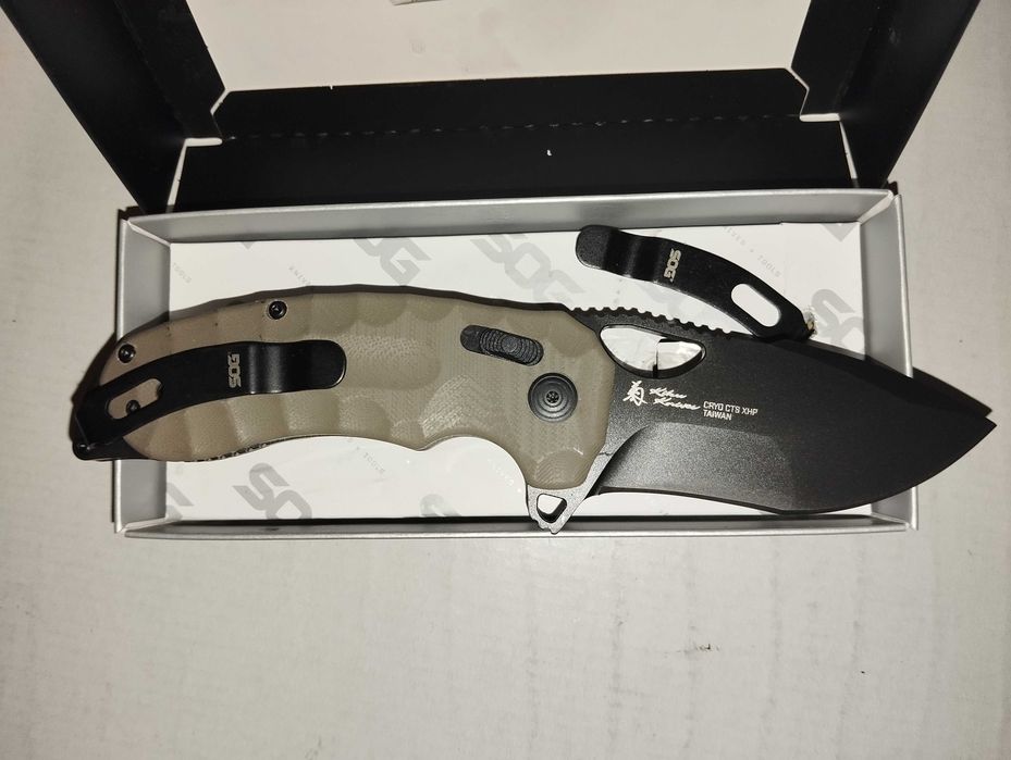 Кишеньковий ніж SOG Kiku XR Tan G10