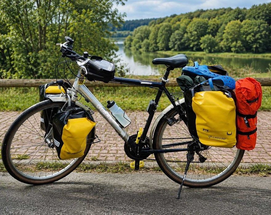 Solidny rower wyprawowy 28" pod sakwy | Trekking | Shimano
