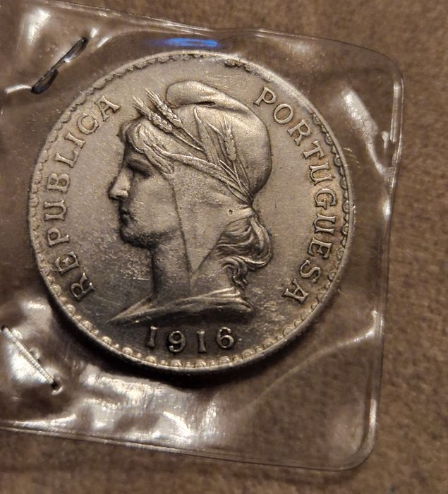 Moeda de Prata 1 escudo 1916