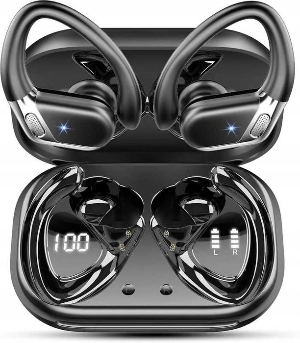 Słuchawki  bezprzewodowe z etui Chalvh Bluetooth 5.4 mikrofon IP7
