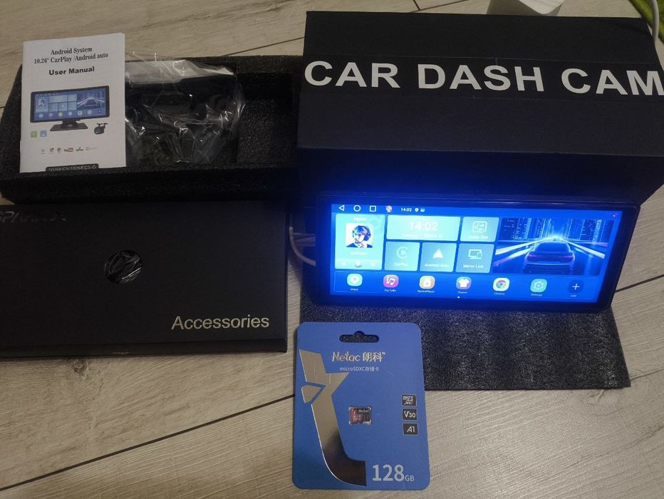 Видеорегистратор JBE EC5, WiFi, монитор Android 13, GPS, Android Auto