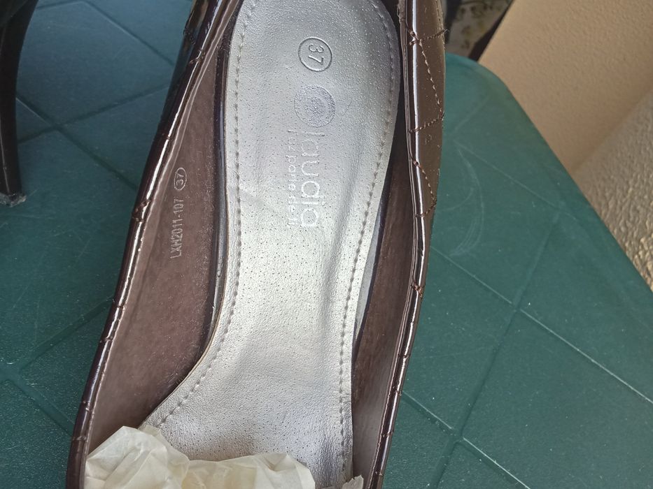 Sapato alto castanho - Tamanho 37