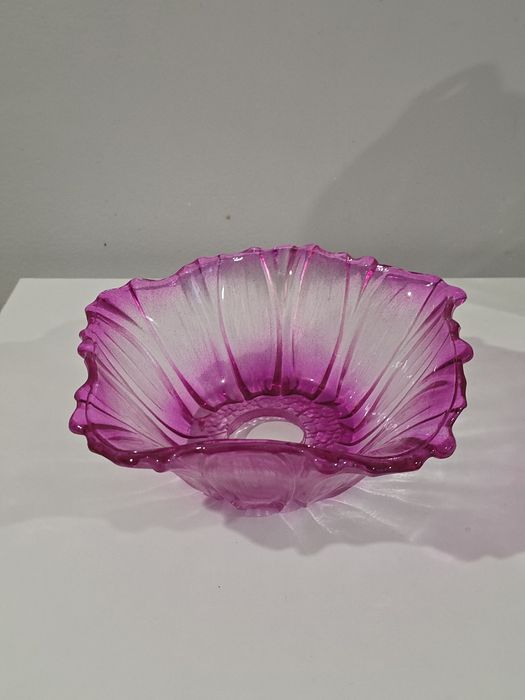 Klosz żyrandola różowy kwiat E27