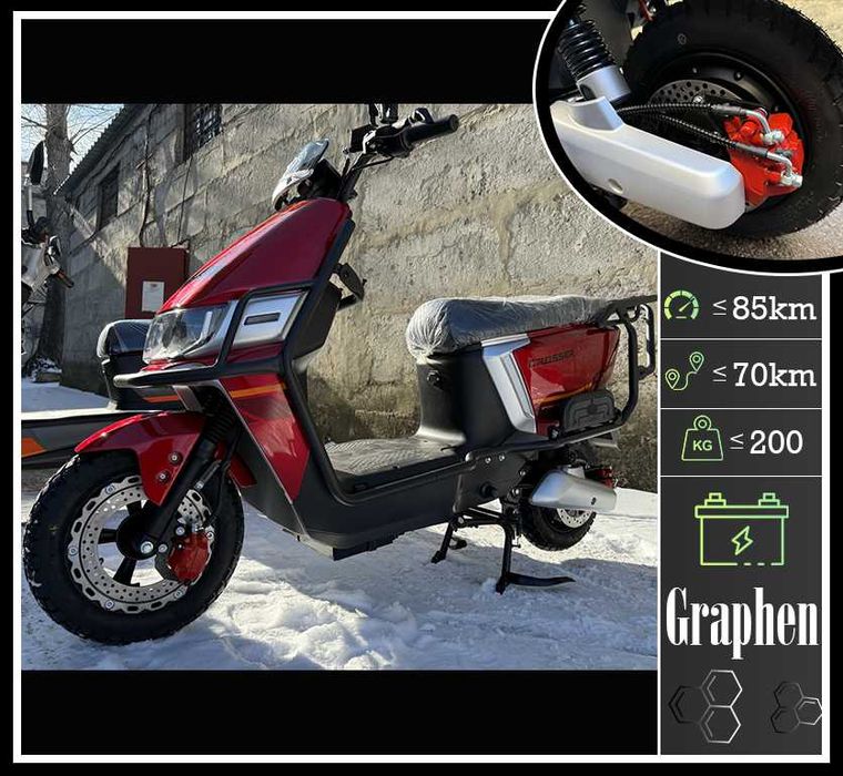 Електроскутер Crosser CR13 PRO LifePo 2000W 24/30AH червоний