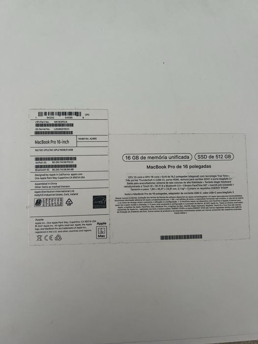 MacBook pro M1 16’