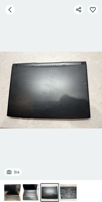 Msi gf66 на розборку i7 12700 rtx 3060