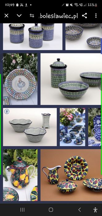 Wazon duży ręcznie malowany