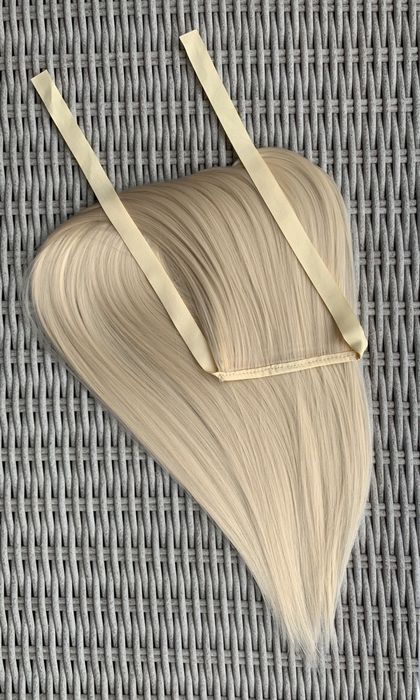Premium Ultra włosy doczepiane, jasny złoty blond, kucyk, 330.