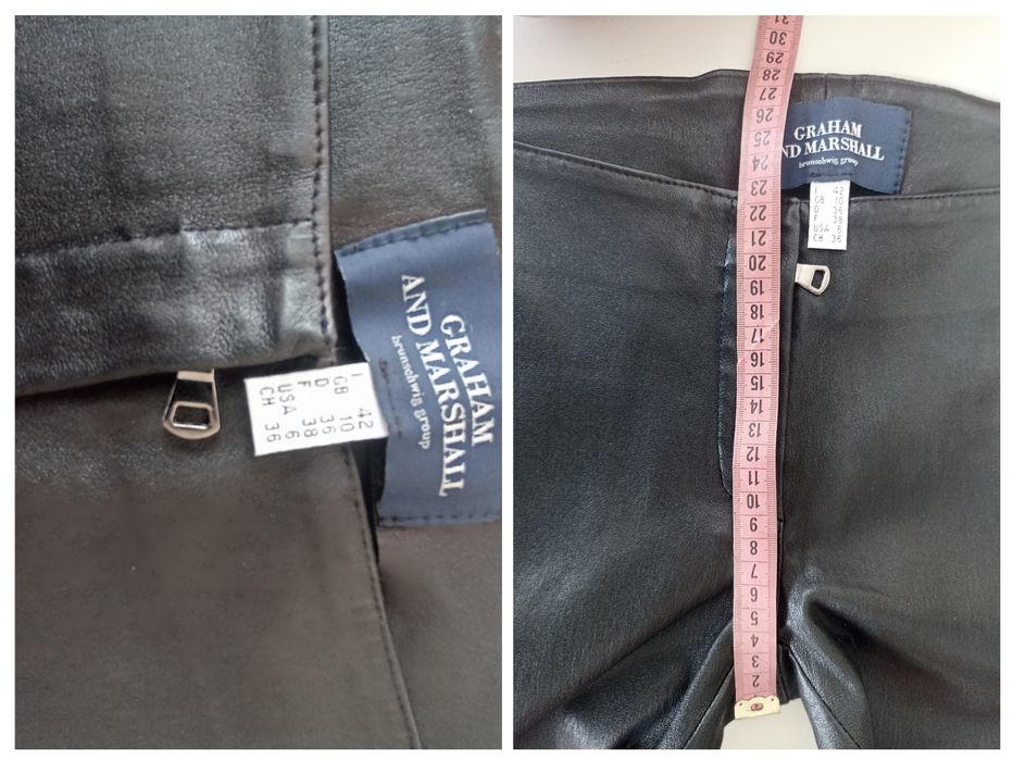 Graham Marshall кожаные леггинсы Италия S/M