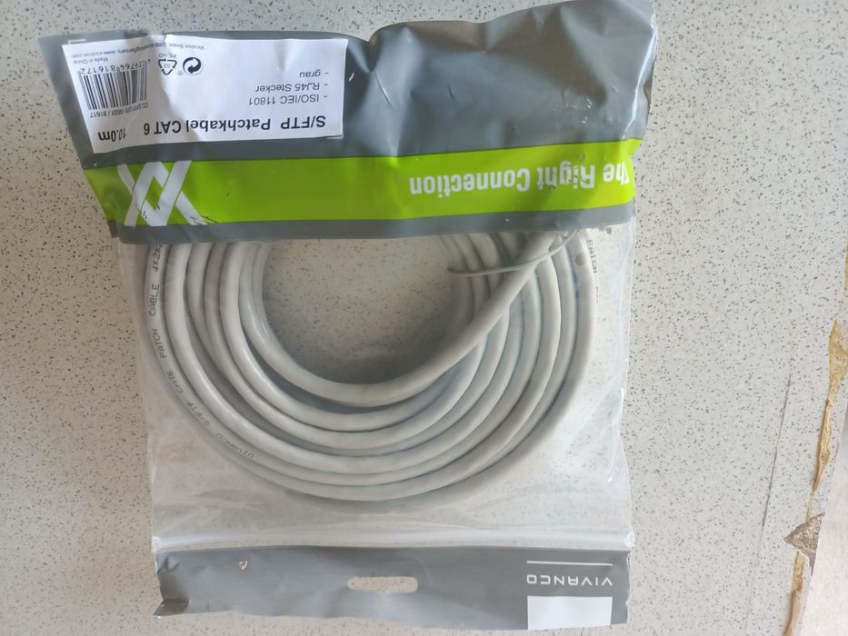Patchkabel, kabel sieciowy Cat6