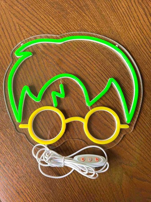 Неоновый знак настенный LED светильник Гарри Поттер 25x30 см