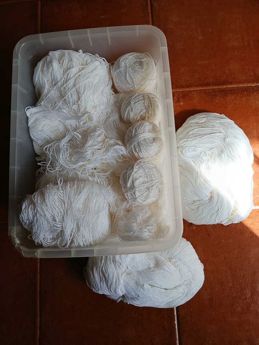 Caixa linhas Crochê