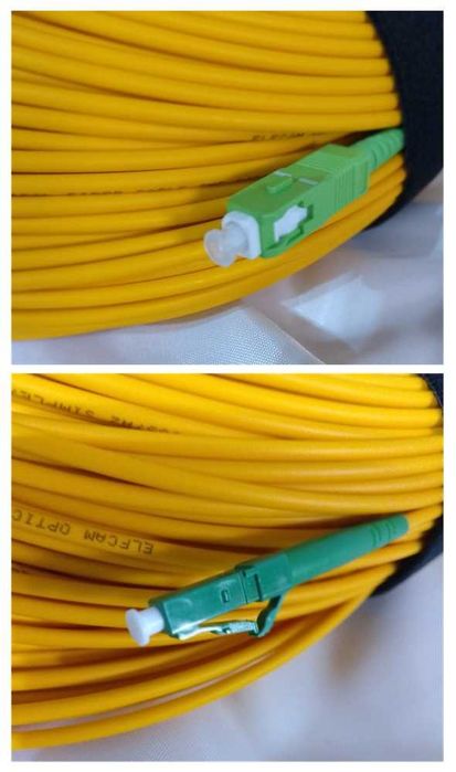 Elfcam Cabo fibra ótica amarelo 100 metros