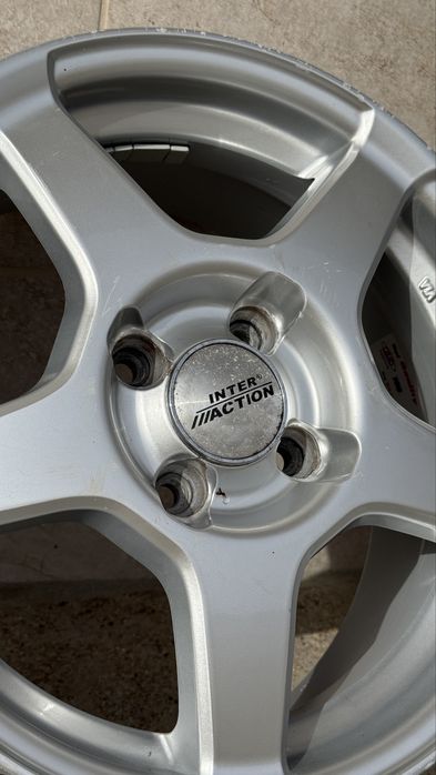 Vendo: 4 jantes Inter Action 4x100 MINI R50 R52 R53 + 2 pneus