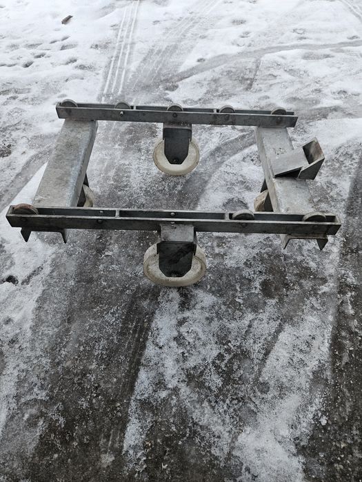 Wózek mięso skrzynka euro rolka