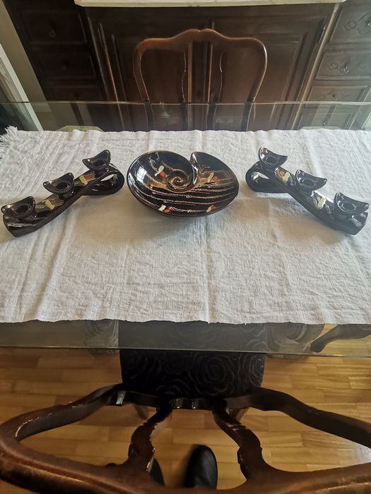 3 Peças Pintadas à mão