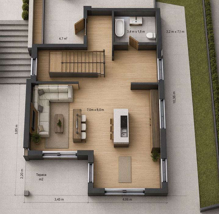 Двоповерховий будинок у с.Лісові Гринівці