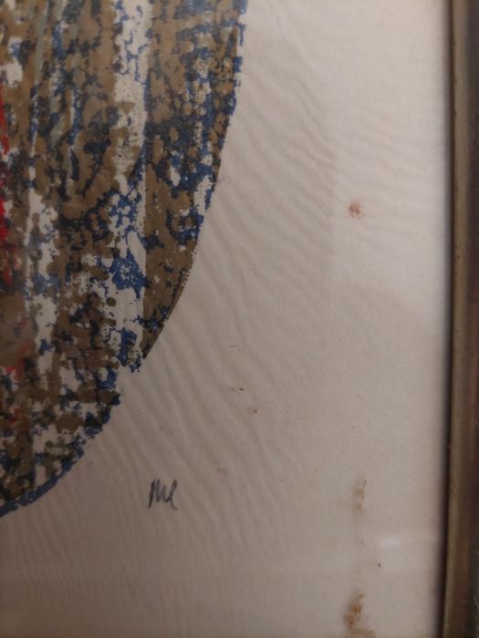 Pintura antiga abstrata