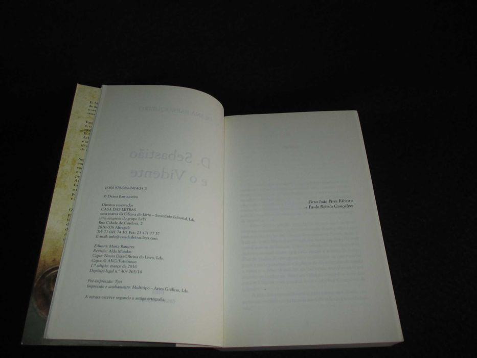 Livro D. Sebastião e o Vidente Deana Barroqueiro