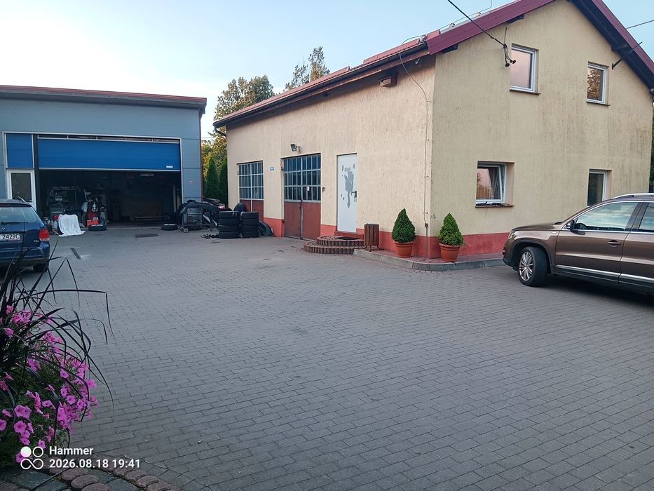 Dom z oddzielnym warsztatem duża działka Smolajny