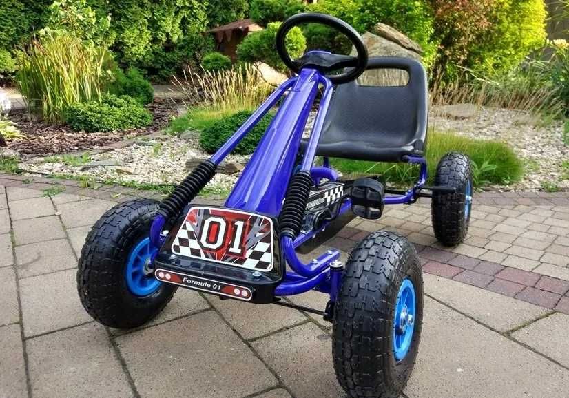 Gokart dla Dziecka Na pedały - Pompowane Koła - Mocna Rama