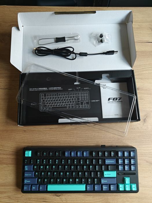 AULA F87 Pro – klawiatura mechaniczna  NOWA (nietrafiony prezent)