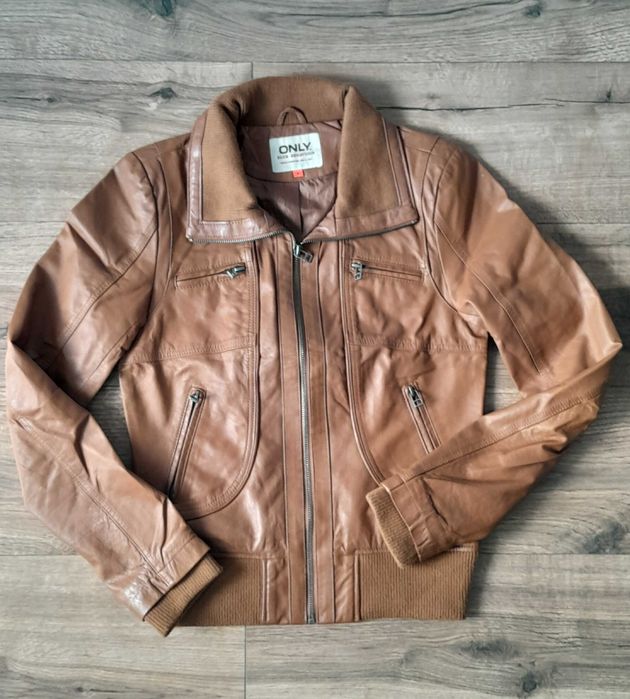 Kurtka skórzana damska S