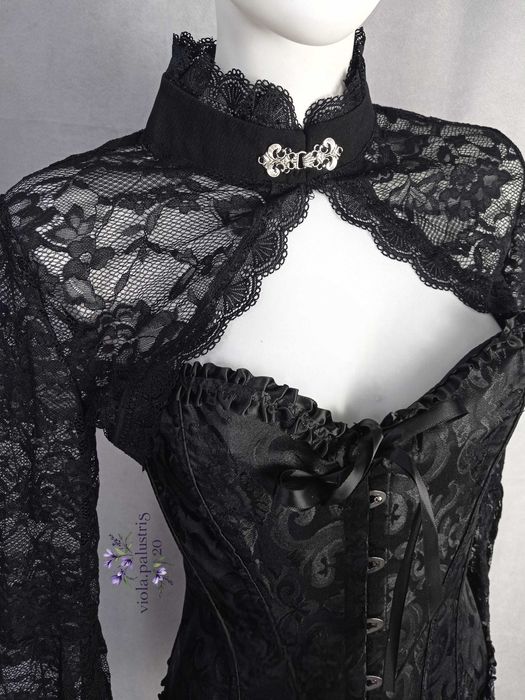 koronkowe bolerko eleganckie wieczorowe ślub wesele goth alternative