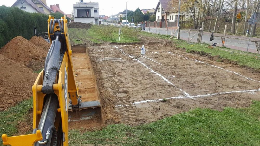 Usługi koparko-ładowarką,koparka,wykopy,prace ziemne