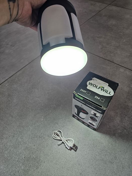 Lampa, latarnia solarna, kempingowa LED, 6 trybów pracy USB