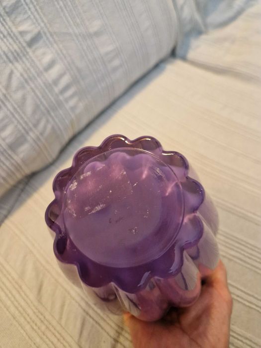 Szklana Osłonka do Storczyka Fioletowa Grube Szkło Ismena Cermax 17cm
