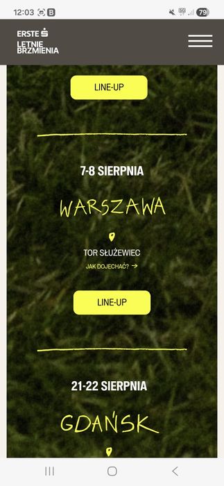 2 bilety na 2 dni Letnie brzmienia WARSZAWA