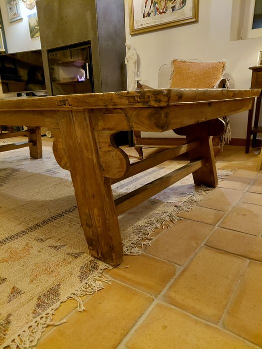 Mesa de centro rústica