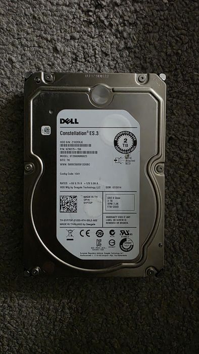 3 dyski SAS 2TB  100% sprawne