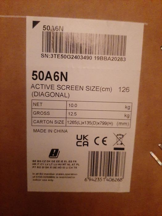 Televisão Hisense de 50 Polgadas