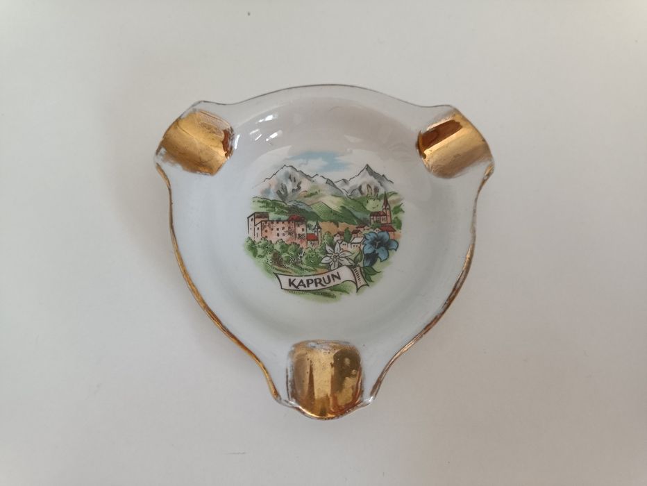 Вінтажна попільничка з позолотою від lutz Austria