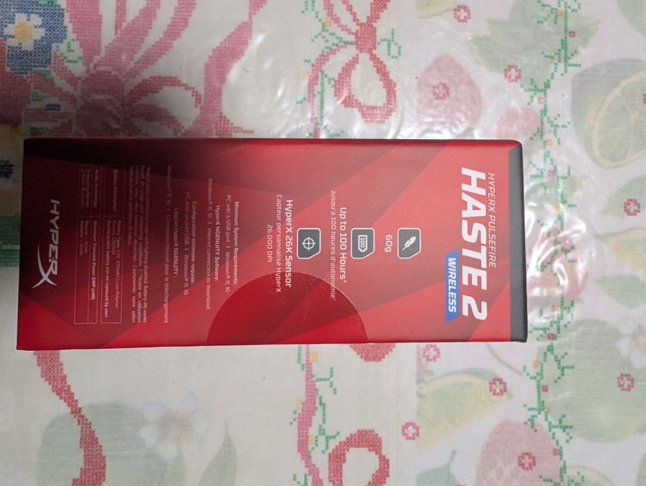HyperX Pulsefire Haste 2 Wireless – Novo e Selado