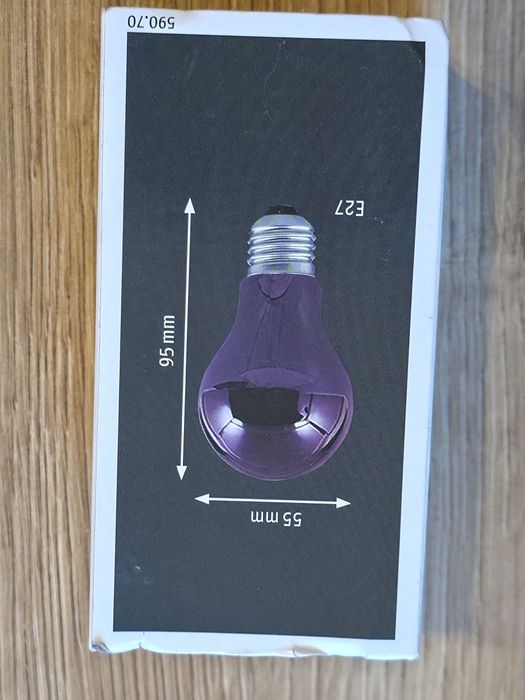 Żarówka efekt czarne światło E27 75W DIM 230V Paulman Blacklight Deco