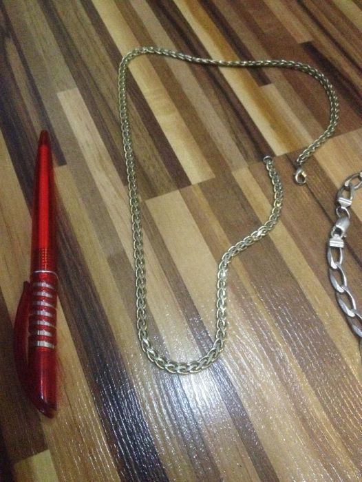 Meski Srebny Łancuszek + drugi złoty ! Gratis okazja