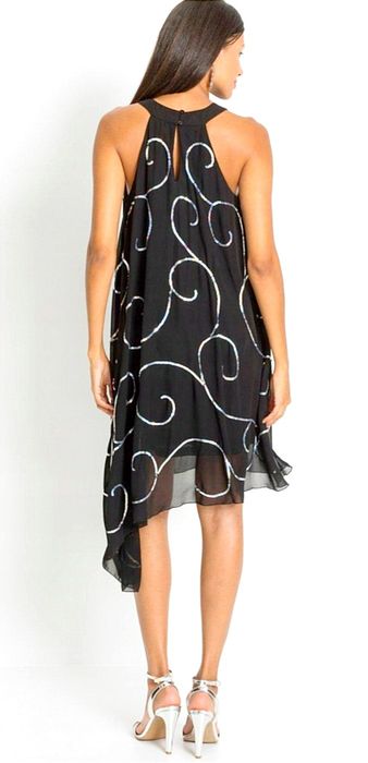 NOWA suknia szyfon/ cekiny r. 50 - wesele, bal, impreza