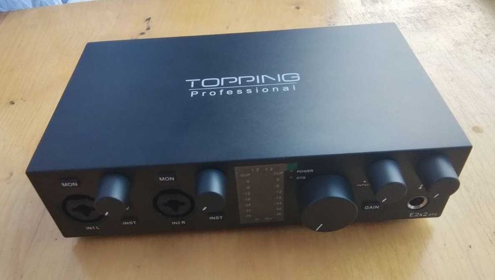TOPPING E2x2 OTG Professional аудиоинтерфейс USB звуковая карта