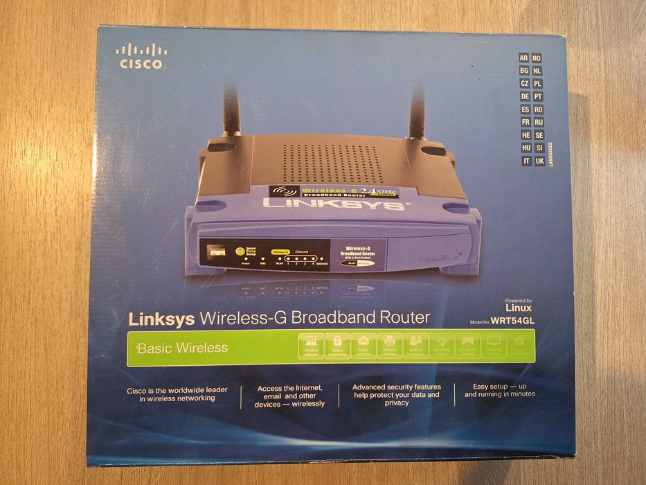Modem bezprzewodowy Lynksys WRT54GL