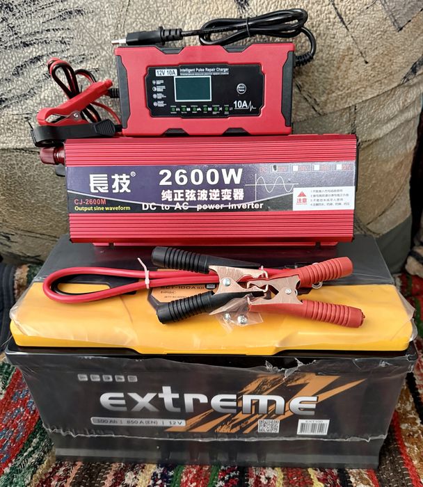 Комплект резервного живлення, інвертор+акб+зарядка