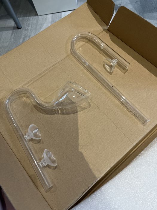 Szklany wlot i wylot 12/16 Aqua Nova