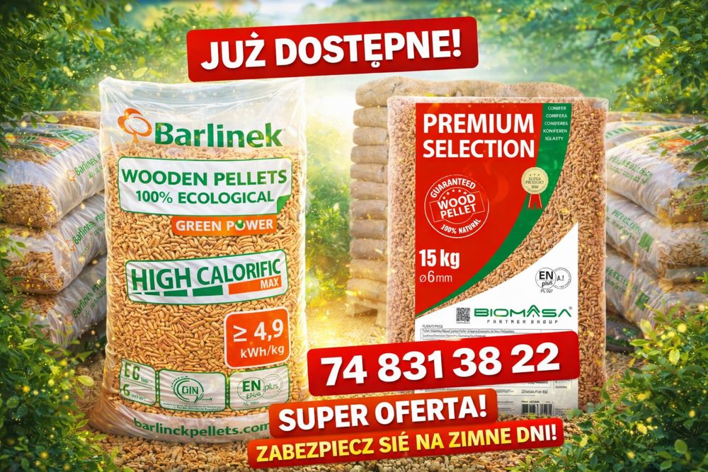 Najlepszy Pellet LAVA z certyfikatem BARLINEK biomasa MEGA WYDAJNY
