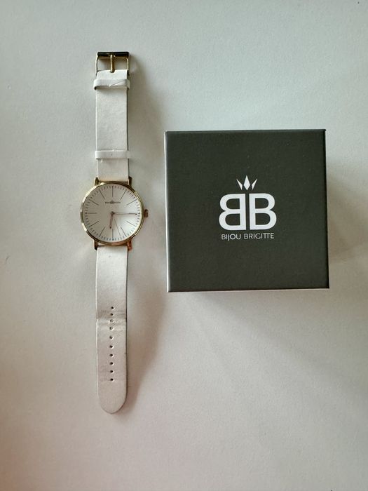 Zegarek biało-złoty Bijou Brigitte duża koperta