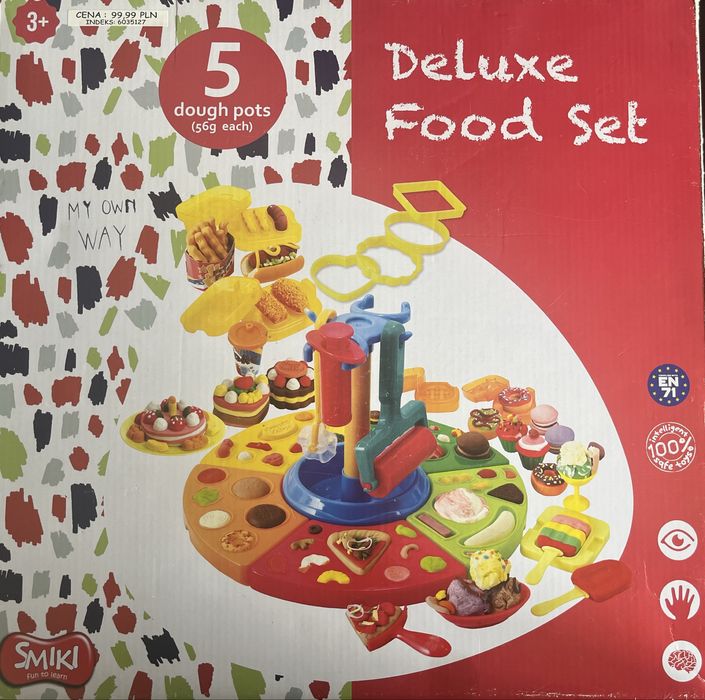 Zestaw do ciastoliny pizza, lody, jedzenie