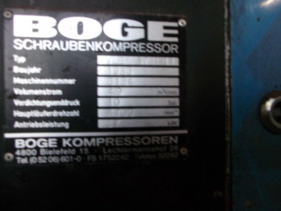 Kompresor śrubowy BOGE VLEX37R-11